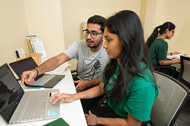 photo of the Ambassadors’ Office located in Room 159 Russ Engineering Center, inside the student study lounge