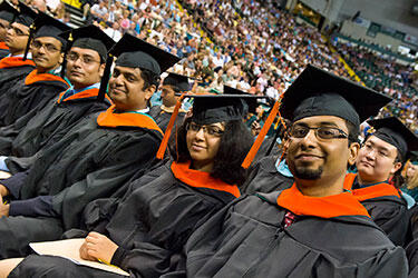 photo of graduates at commencement