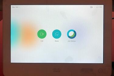 photo of the Cisco control panel