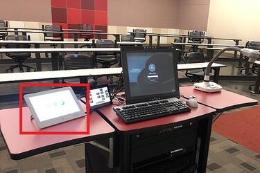 photo of the Cisco control panel location