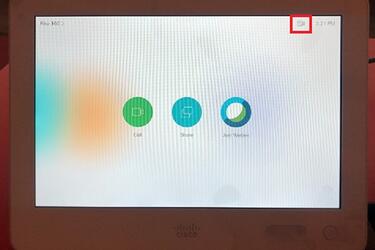 photo of the Cisco control panel options
