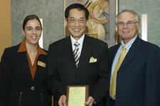 2006 International Education Award Recipient was Andrew Lai,Ph.D., Professor Emeritus, Interim Chair of the Department of Inform