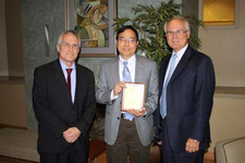 Dr. Lang Hong, Ph.D., Associate Dean in the College of Engineering and Computer Science, was awarded the International Education