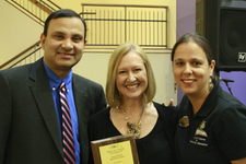 Associate French professor Kirsten Halling, who has helped spur the dramatic growth of Wright State’s French program, led the wi