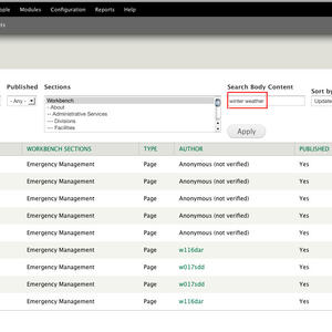 Find Content by Body Content