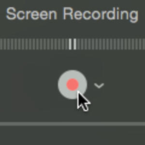 Quicktime - Screen Record Button