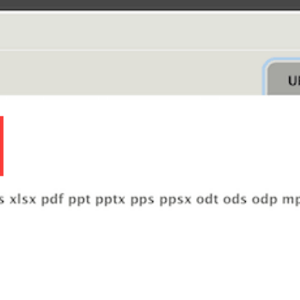 Screenshot of media upload dialog box with "Upload a new file" highlighted