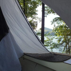 great view from the tent 