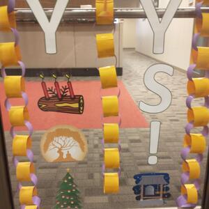 photo of RSCOB Deans Office from Sprinkles and Sparkless Door Decorating Contest