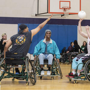 Photo of student playing