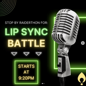 stop by raiderthon for lip sync battle states at 9:20 pm graphic