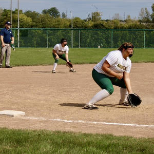 photo of club softball in action