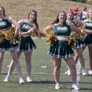 photo of club cheerleading in action