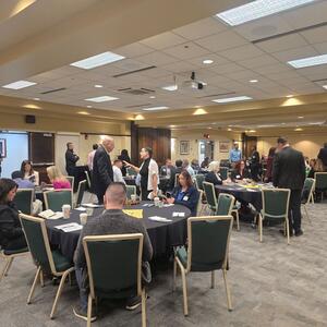 photo of attendees of the RSCOB Symposium - AI and Machine Learning in HR: Exploring Potential and Unintended Consequences