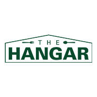 the hangar graphic with words and a fork and spoon