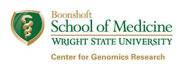 Wright State Boonshoft School of Medicine Center for Genomics Research logo - fullcolor