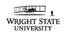 wright state university logo in black