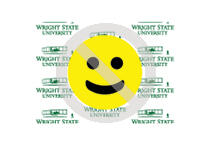 Wright State Violation - obscuring logo