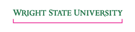 Wright State University wordmark - The height may not drop below 2 in.
